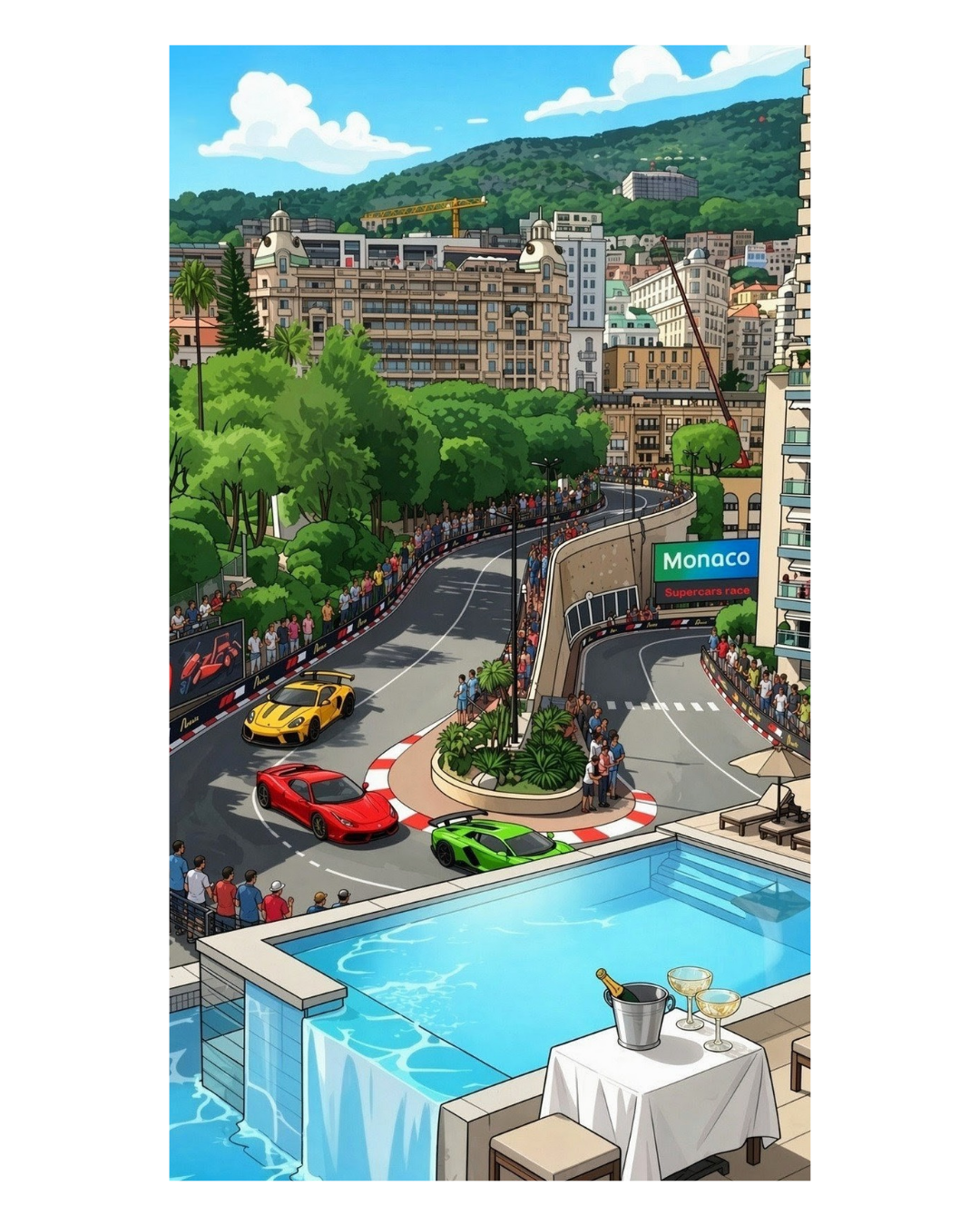 Monaco Supercars Race 🏎️